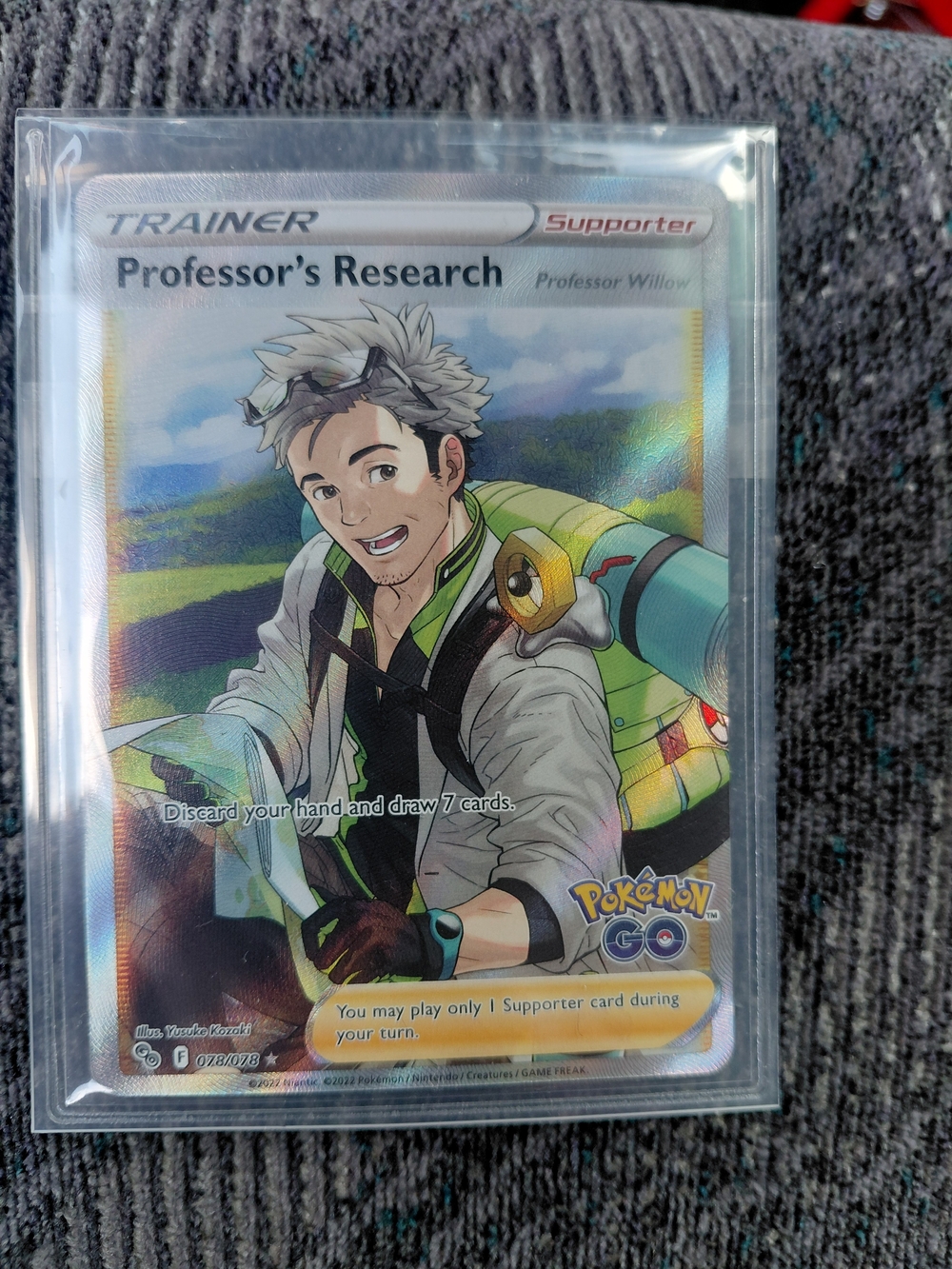 Professor's Research Pokémon GO Trainer Card - Multicolor
